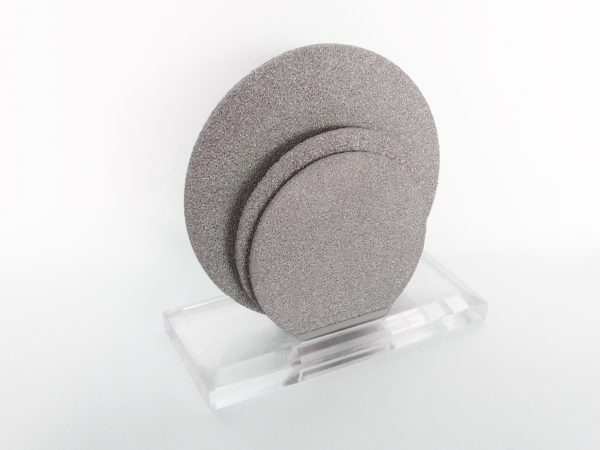 3 different sizes of Duocel Aluminum foam discs