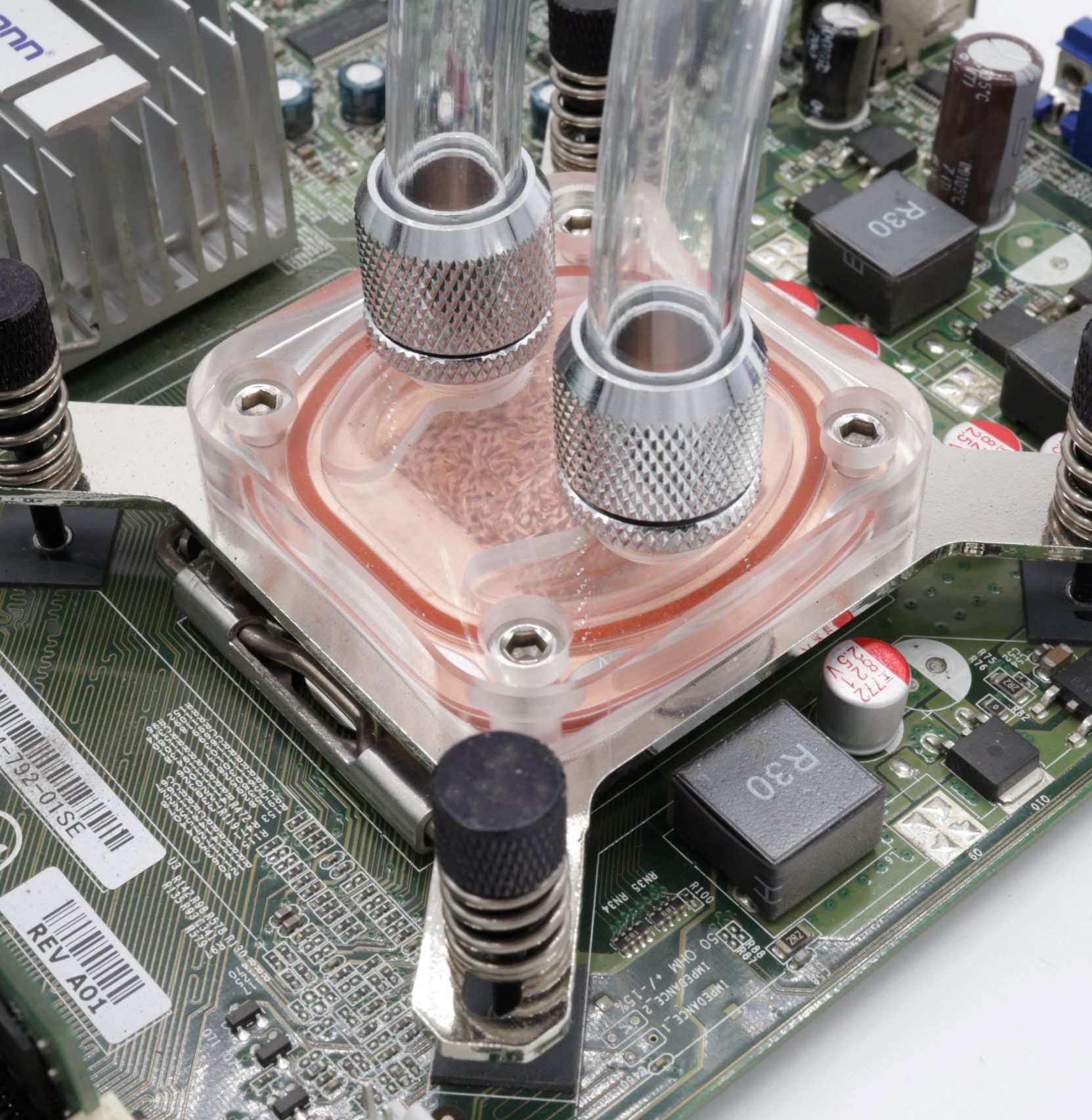 Duocel copper foam used in a cold plate assembly on a printed circuit board